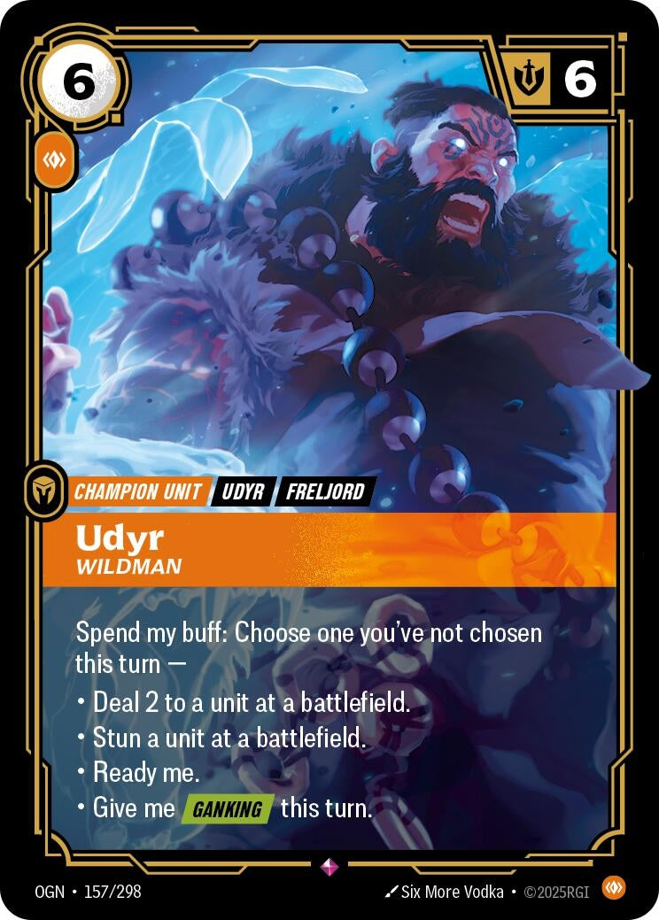 Image for Udyr - Wildman [157/298] - Riftbound: League of Legends Trading Card Game