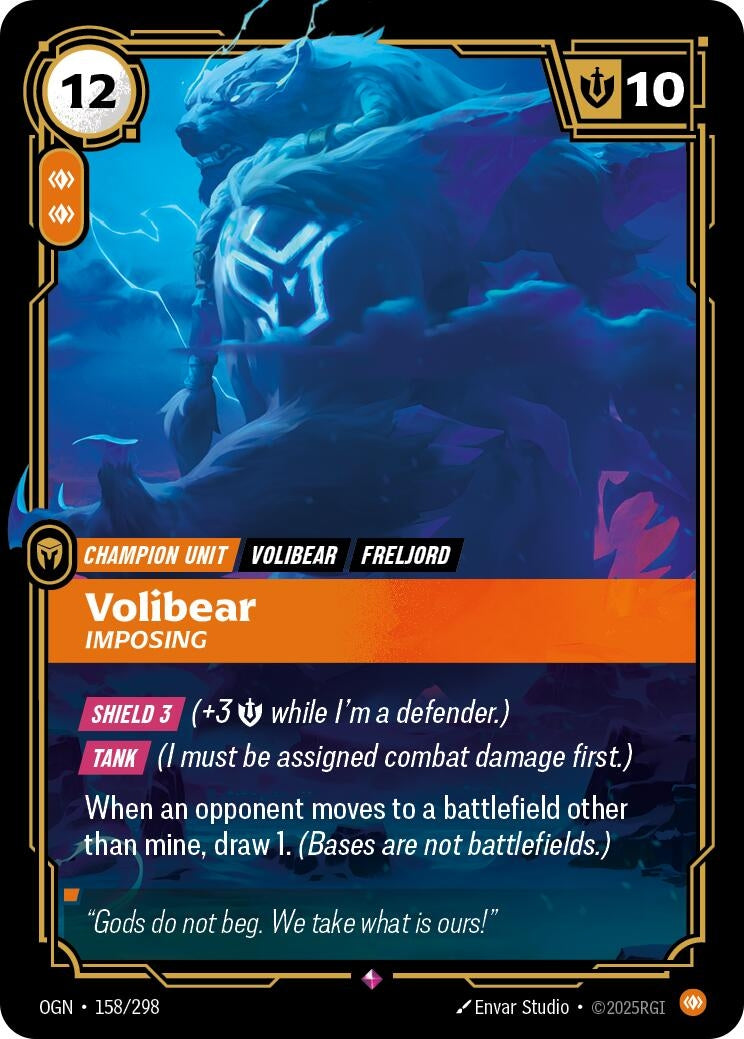 Image for Volibear - Imposing [158/298] - Riftbound: League of Legends Trading Card Game
