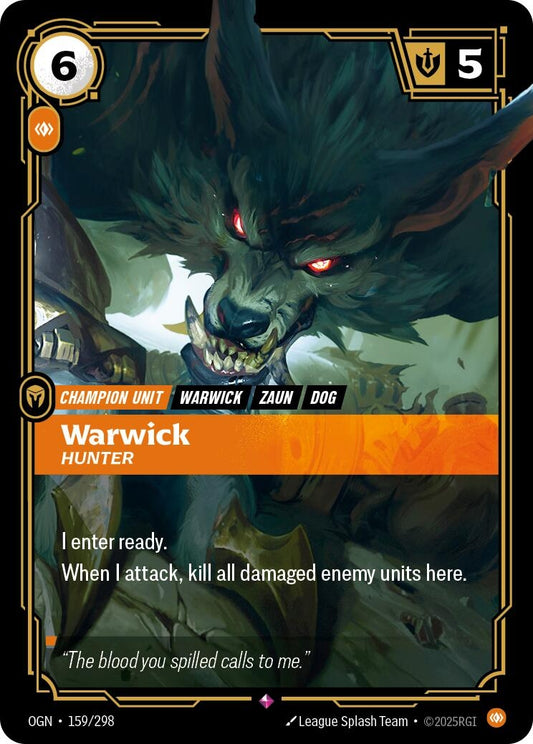 Image for Warwick - Hunter [159/298] - Riftbound: League of Legends Trading Card Game