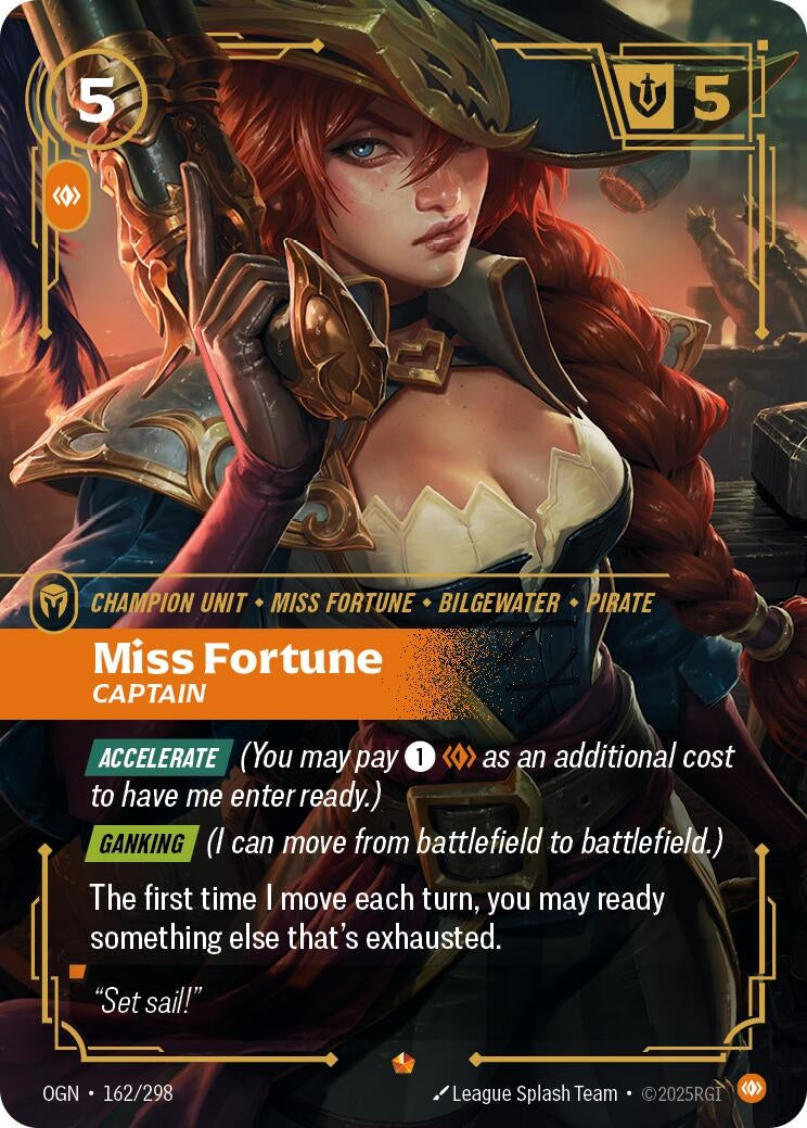 Image for Miss Fortune - Captain [162/298] - Riftbound: League of Legends Trading Card Game