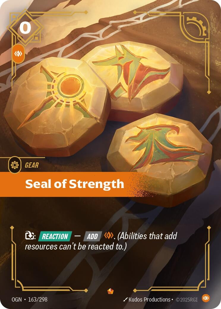 Image for Seal of Strength [163/298] - Riftbound: League of Legends Trading Card Game