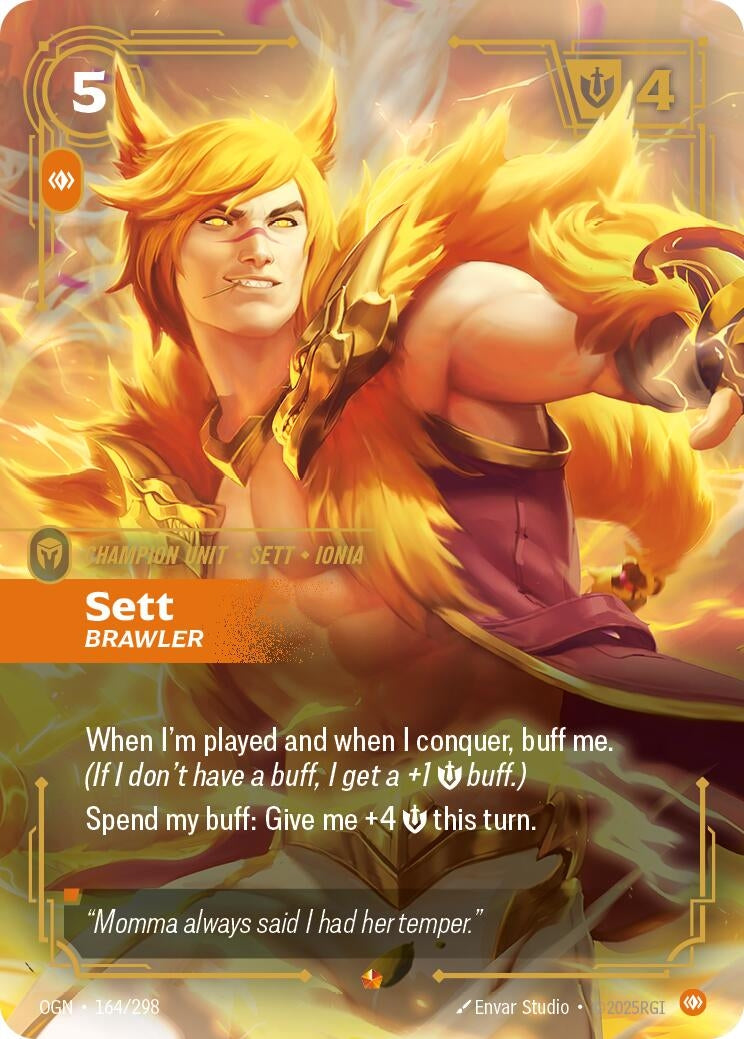 Image for Sett - Brawler [164/298] - Riftbound: League of Legends Trading Card Game