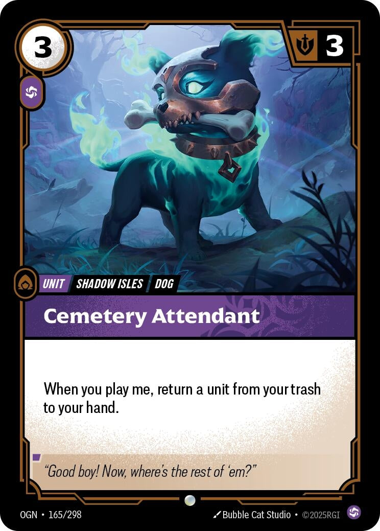 Image for Cemetery Attendant [165/298] - Riftbound: League of Legends Trading Card Game