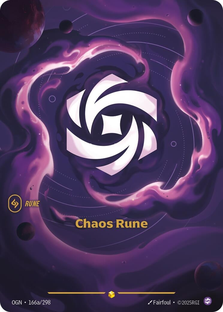 Image for Chaos Rune (Alternate Art) [166a/298] - Riftbound: League of Legends Trading Card Game
