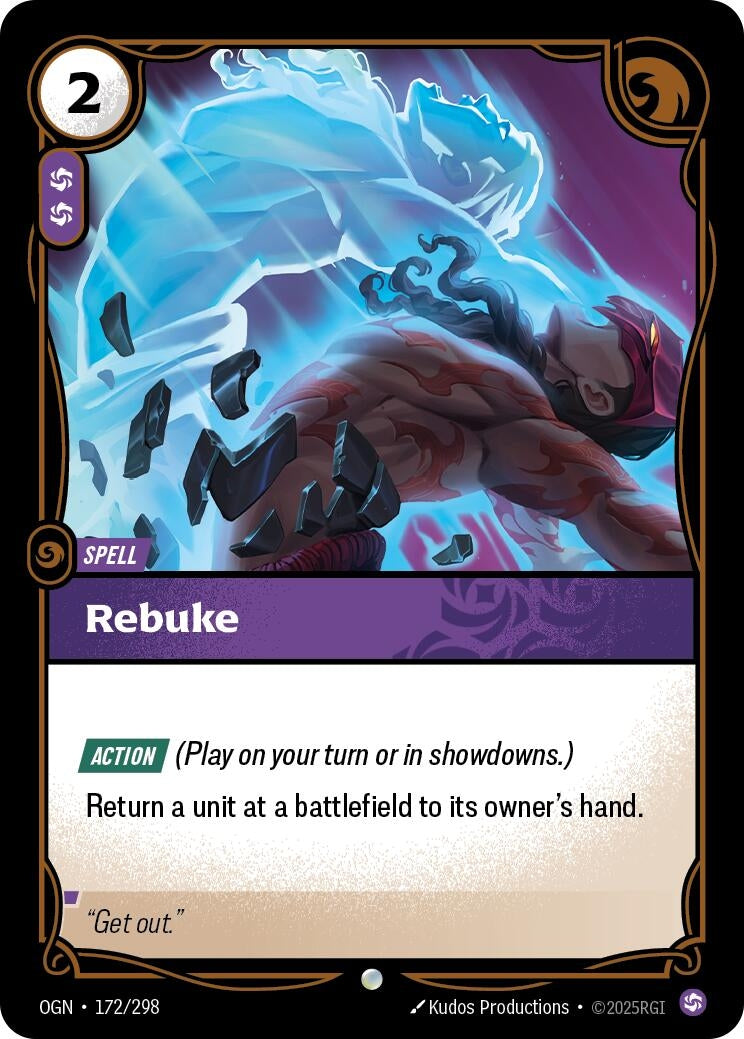 Image for Rebuke [172/298] - Riftbound: League of Legends Trading Card Game