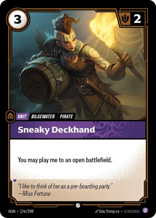 Image for Sneaky Deckhand [176/298] - Riftbound: League of Legends Trading Card Game