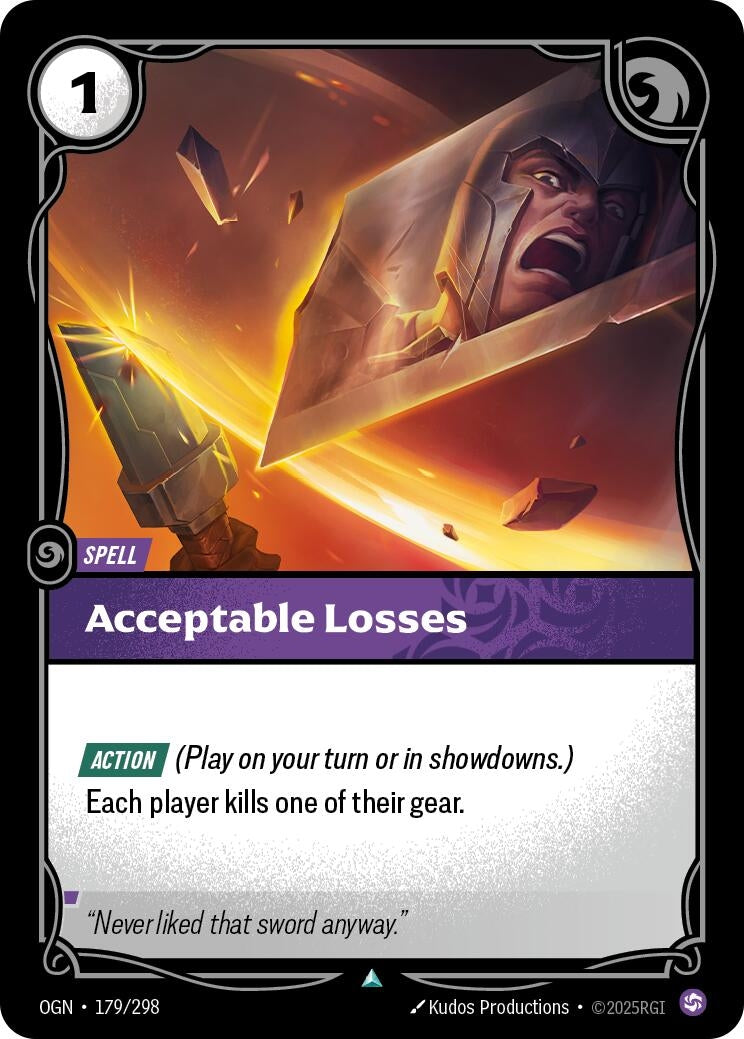 Image for Acceptable Losses [179/298] - Riftbound: League of Legends Trading Card Game