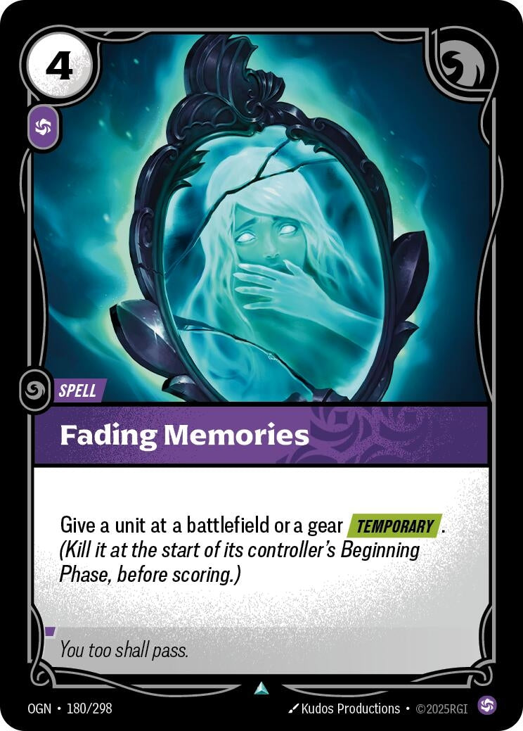 Image for Fading Memories [180/298] - Riftbound: League of Legends Trading Card Game