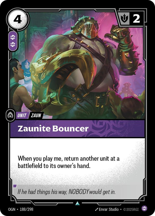 Image for Zaunite Bouncer [188/298] - Riftbound: League of Legends Trading Card Game