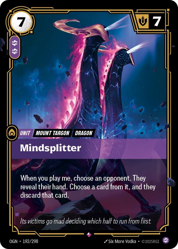 Image for Mindsplitter [192/298] - Riftbound: League of Legends Trading Card Game