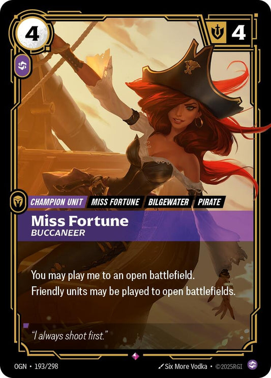 Image for Miss Fortune - Buccaneer [193/298] - Riftbound: League of Legends Trading Card Game