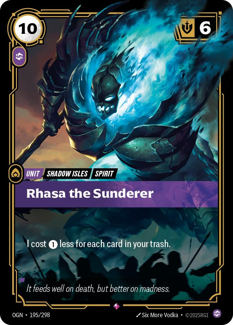 Image for Rhasa the Sunderer [195/298] - Riftbound: League of Legends Trading Card Game