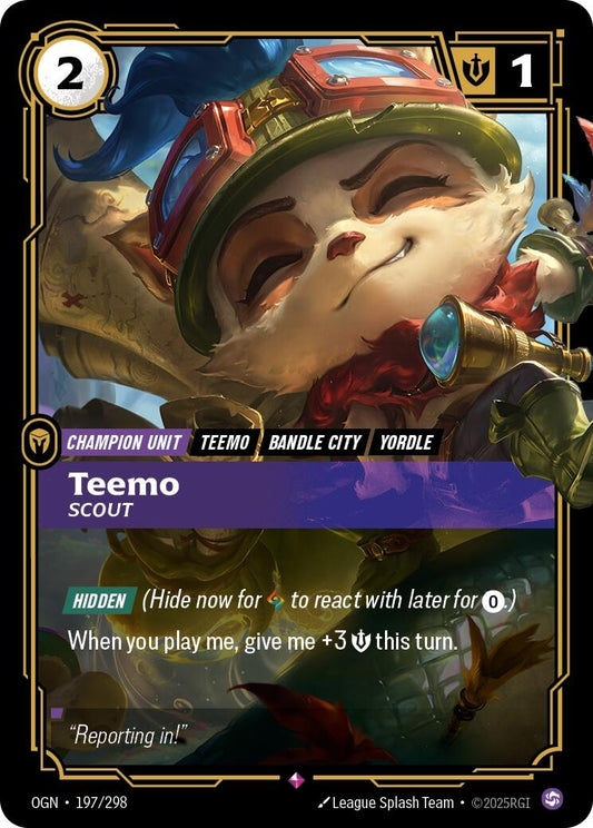 Image for Teemo - Scout [197/298] - Riftbound: League of Legends Trading Card Game