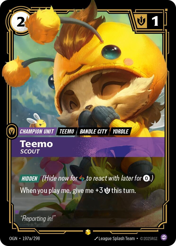 Image for Teemo - Scout (Alternate Art) [197a/298] - Riftbound: League of Legends Trading Card Game
