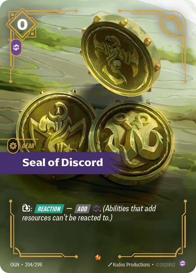 Image for Seal of Discord [204/298] - Riftbound: League of Legends Trading Card Game