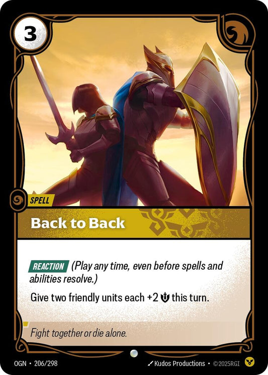 Image for Back to Back [206/298] - Riftbound: League of Legends Trading Card Game