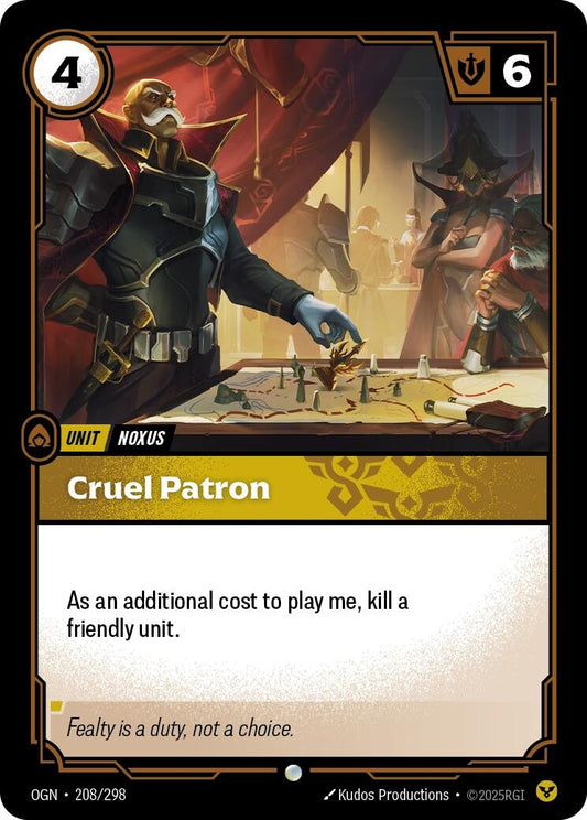 Image for Cruel Patron [208/298] - Riftbound: League of Legends Trading Card Game