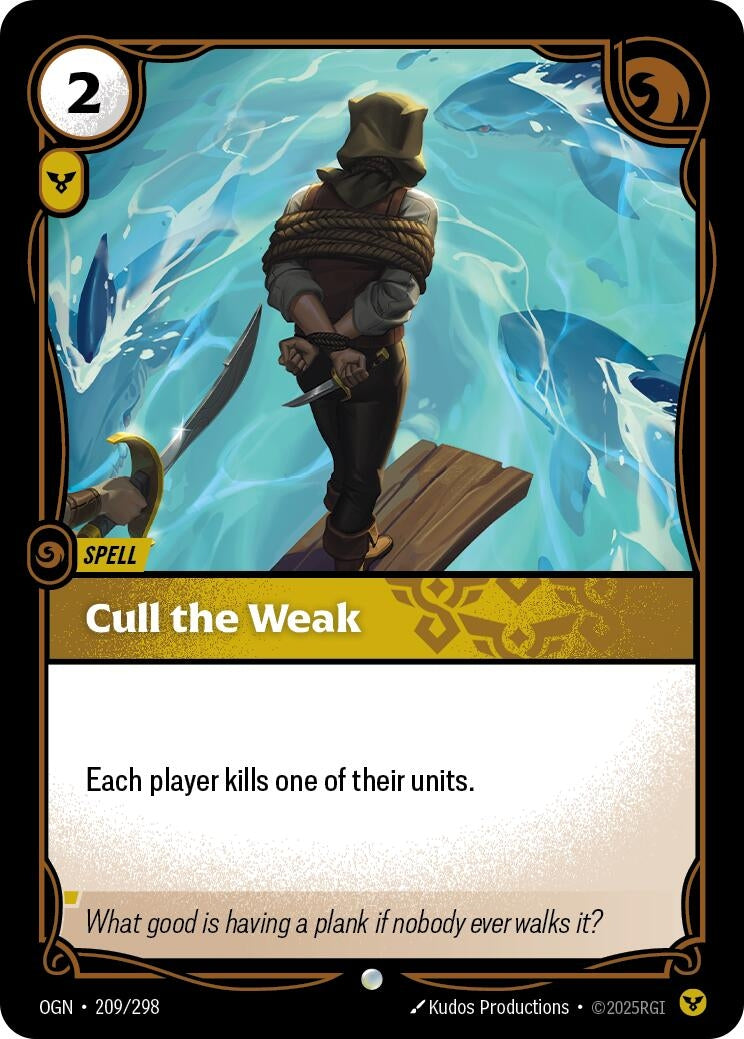 Image for Cull the Weak [209/298] - Riftbound: League of Legends Trading Card Game