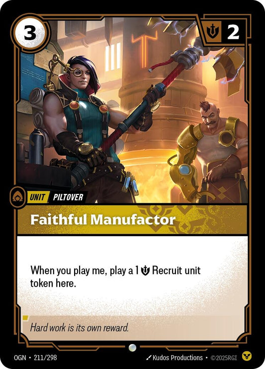 Image for Faithful Manufactor [211/298] - Riftbound: League of Legends Trading Card Game
