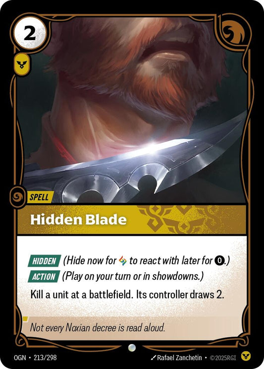 Image for Hidden Blade [213/298] - Riftbound: League of Legends Trading Card Game
