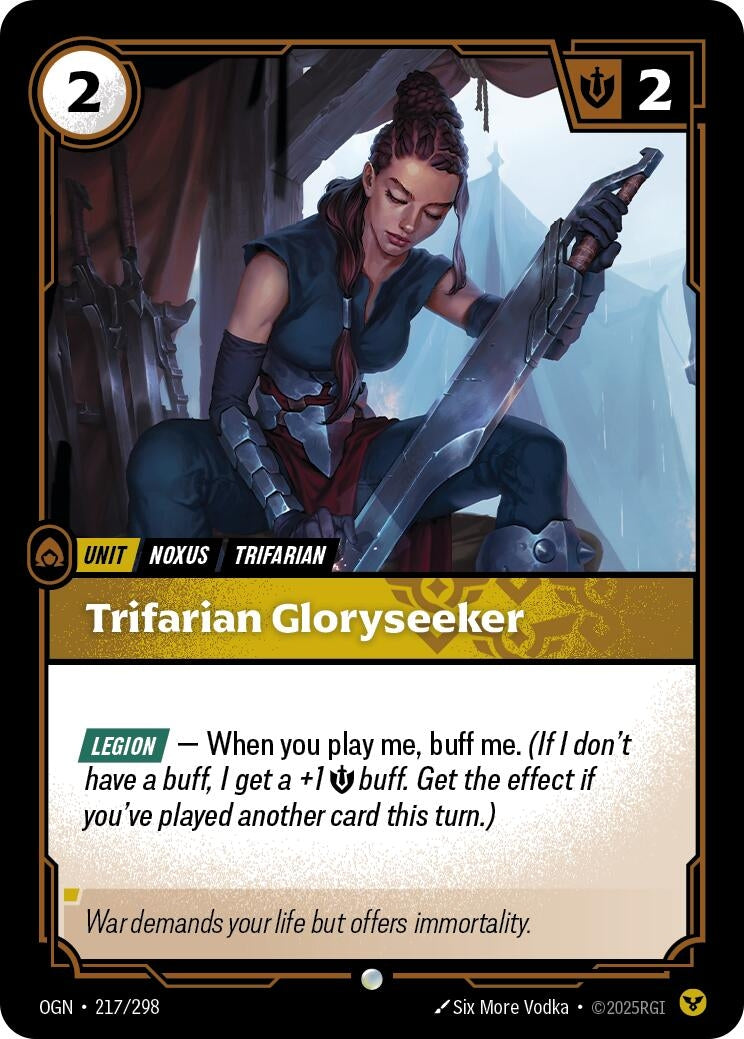 Image for Trifarian Gloryseeker [217/298] - Riftbound: League of Legends Trading Card Game