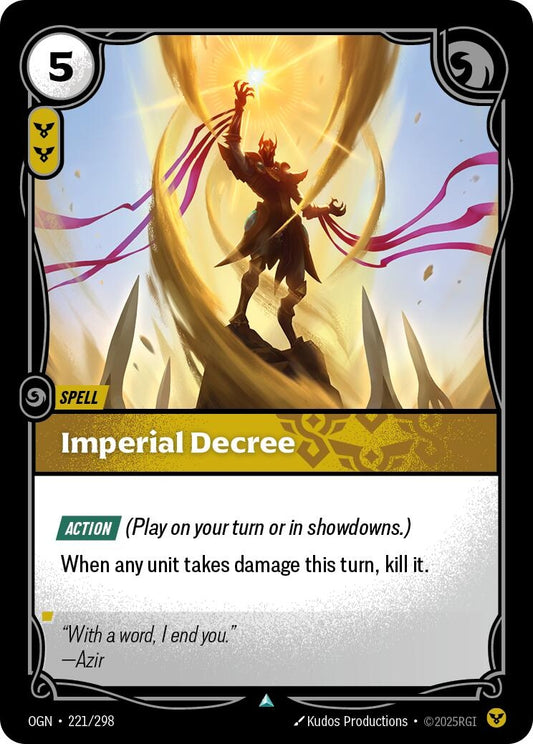 Image for Imperial Decree [221/298] - Riftbound: League of Legends Trading Card Game