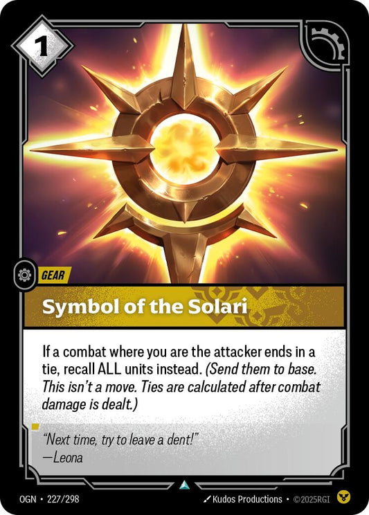 Image for Symbol of the Solari [227/298] - Riftbound: League of Legends Trading Card Game