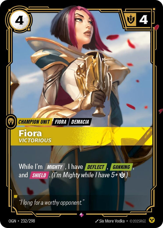 Image for Fiora - Victorious [232/298] - Riftbound: League of Legends Trading Card Game