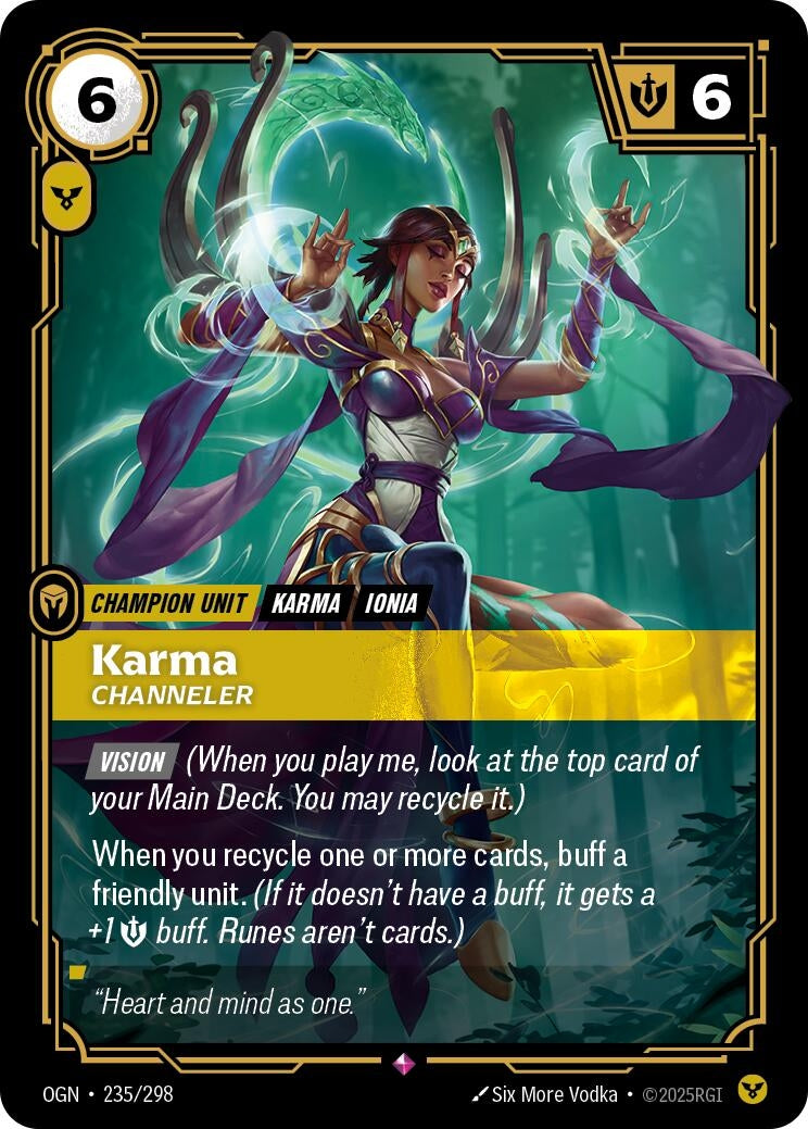 Image for Karma - Channeler [235/298] - Riftbound: League of Legends Trading Card Game