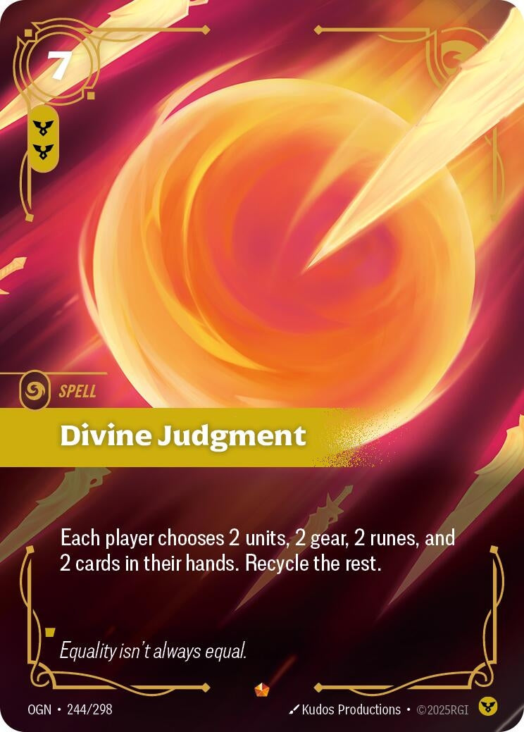 Image for Divine Judgment [244/298] - Riftbound: League of Legends Trading Card Game