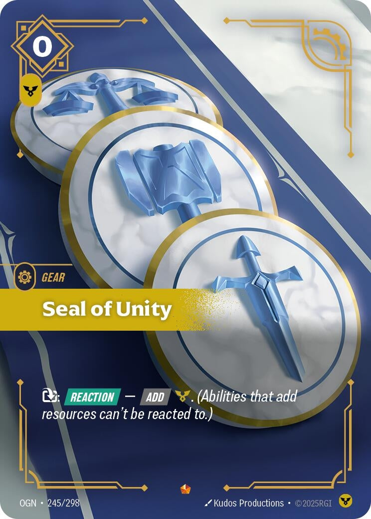 Image for Seal of Unity [245/298] - Riftbound: League of Legends Trading Card Game