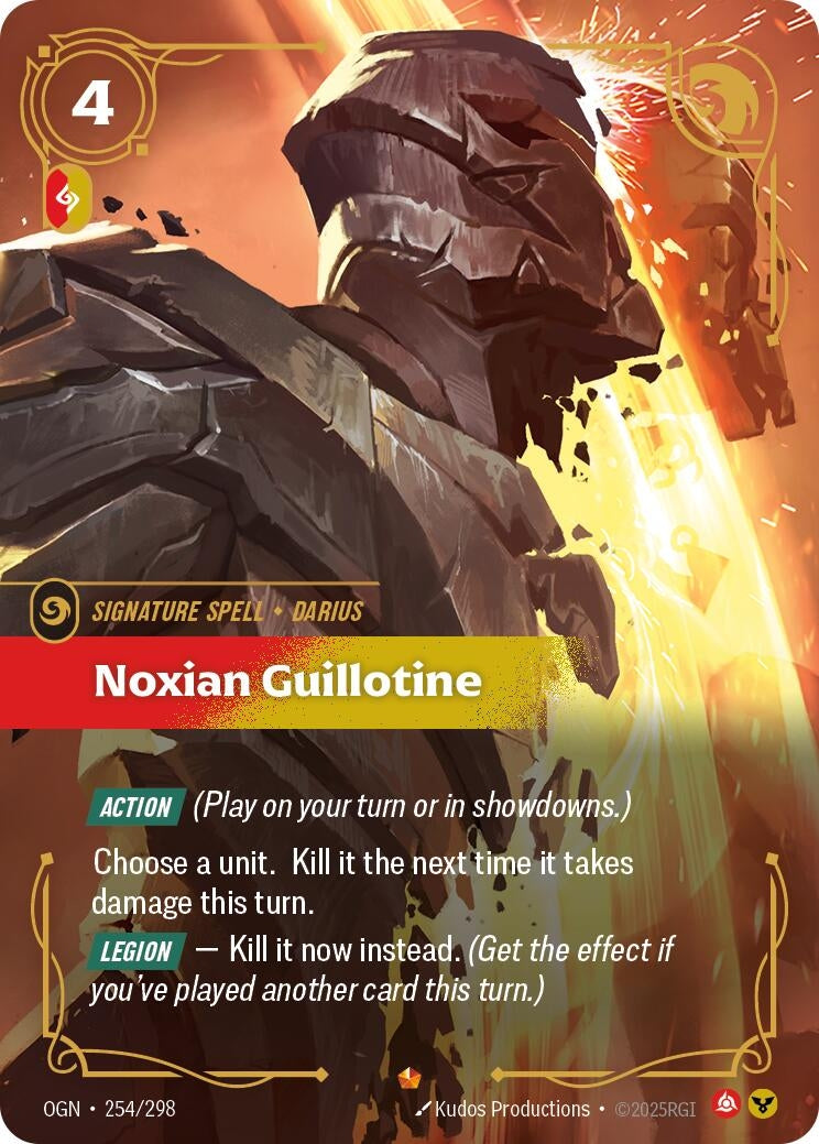 Image for Noxian Guillotine [254/298] - Riftbound: League of Legends Trading Card Game