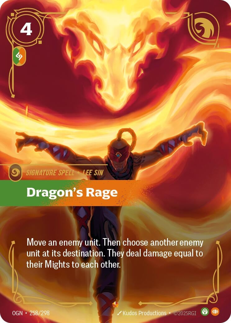 Image for Dragon's Rage [258/298] - Riftbound: League of Legends Trading Card Game