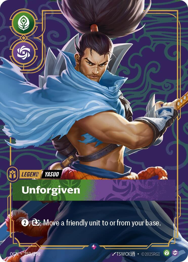 Image for Yasuo - Unforgiven [259/298] - Riftbound: League of Legends Trading Card Game