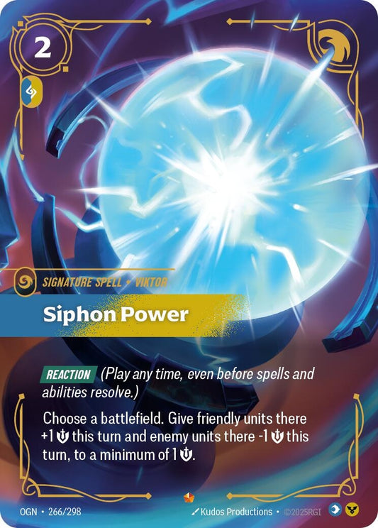 Image for Siphon Power [266/298] - Riftbound: League of Legends Trading Card Game