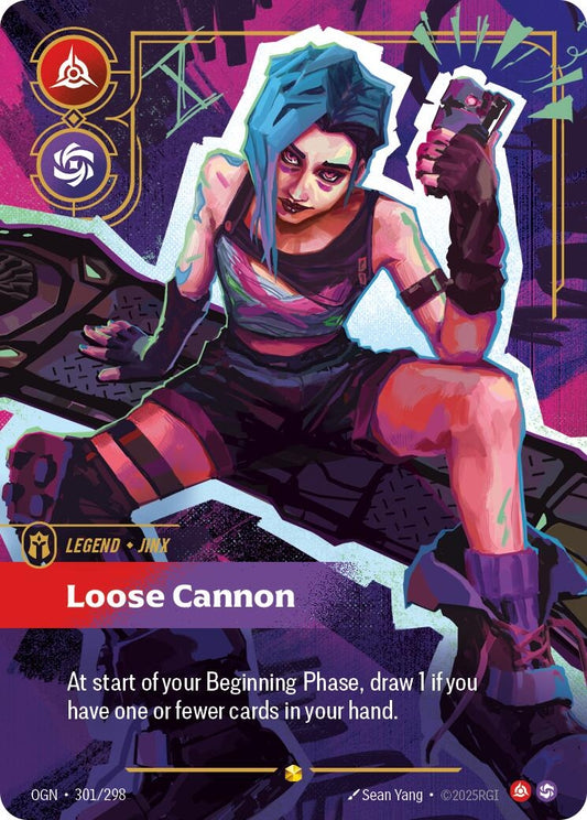 Image for Jinx - Loose Cannon (Overnumbered) [301/298] - Riftbound: League of Legends Trading Card Game