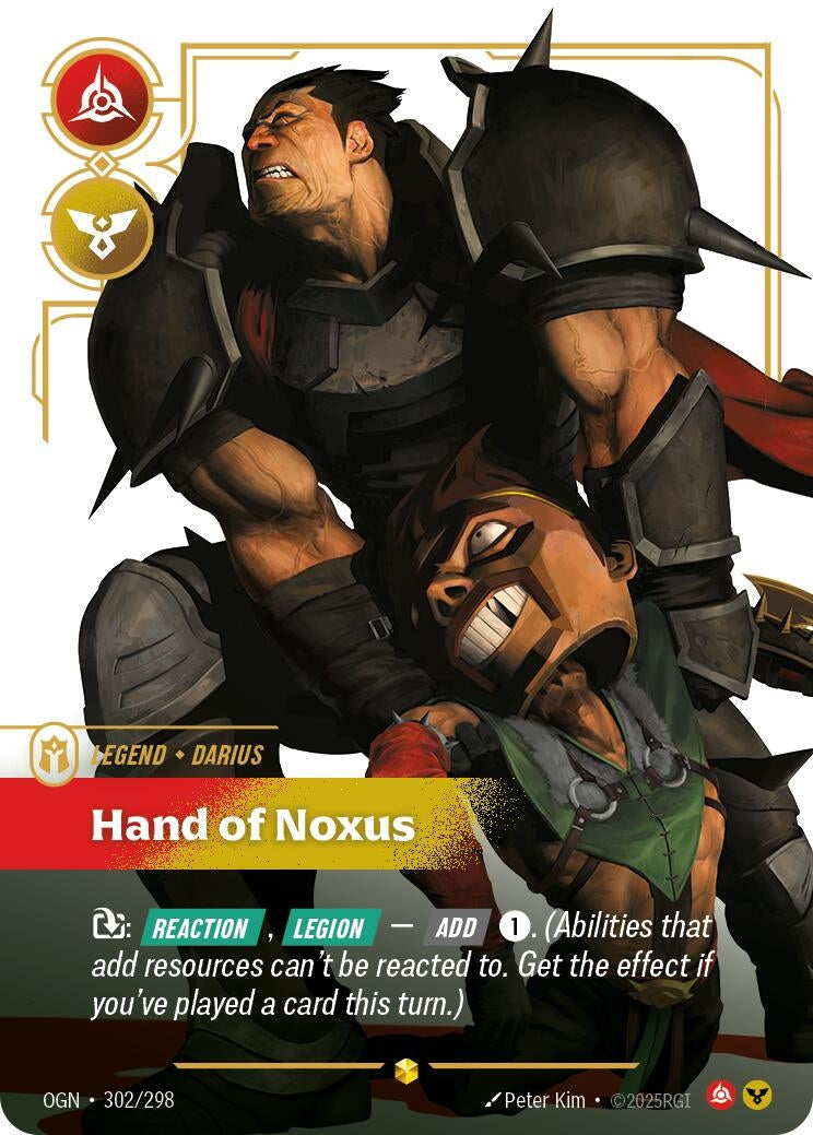 Image for Darius - Hand of Noxus (Overnumbered) [302/298] - Riftbound: League of Legends Trading Card Game