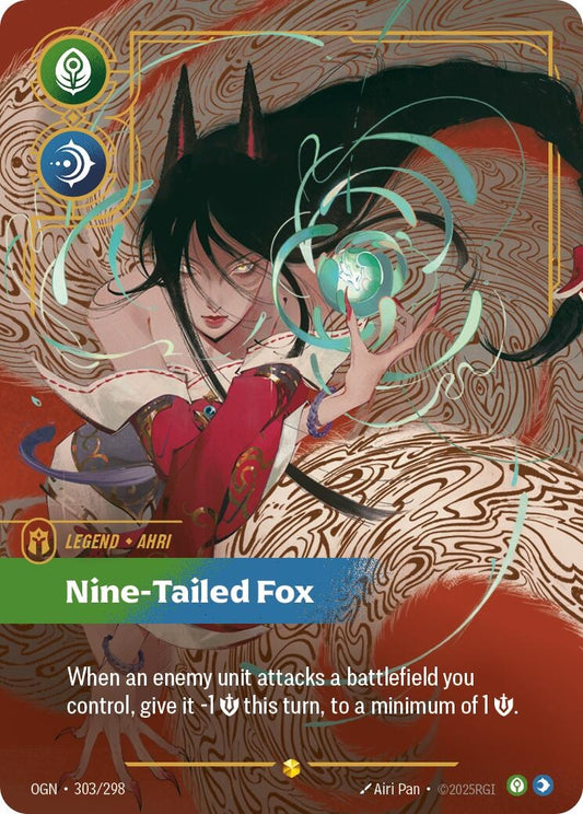Image for Ahri - Nine-Tailed Fox (Overnumbered) [303/298] - Riftbound: League of Legends Trading Card Game