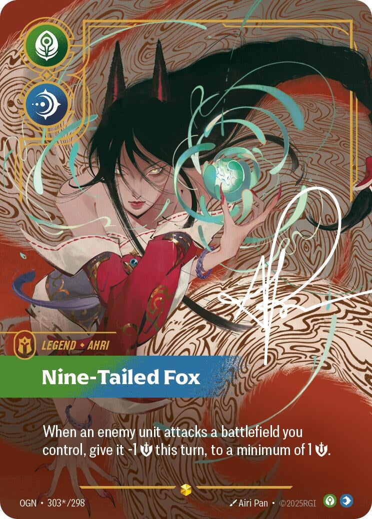 Image for Ahri - Nine-Tailed Fox (Signature) [303*/298] - Riftbound: League of Legends Trading Card Game