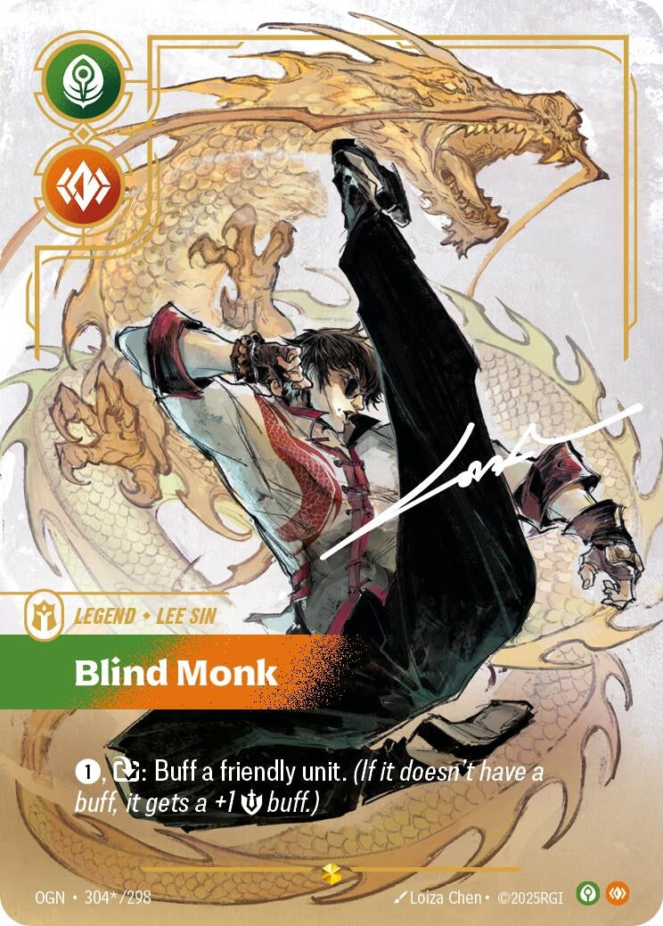 Image for Lee Sin - Blind Monk (Signature) [304*/298] - Riftbound: League of Legends Trading Card Game