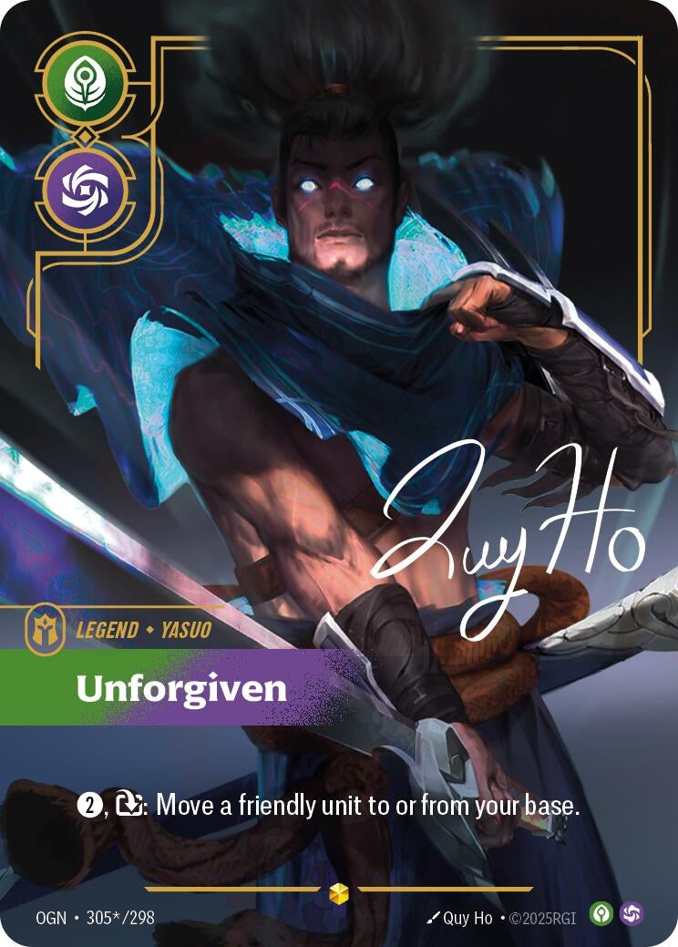 Image for Yasuo - Unforgiven (Signature) [305*/298] - Riftbound: League of Legends Trading Card Game
