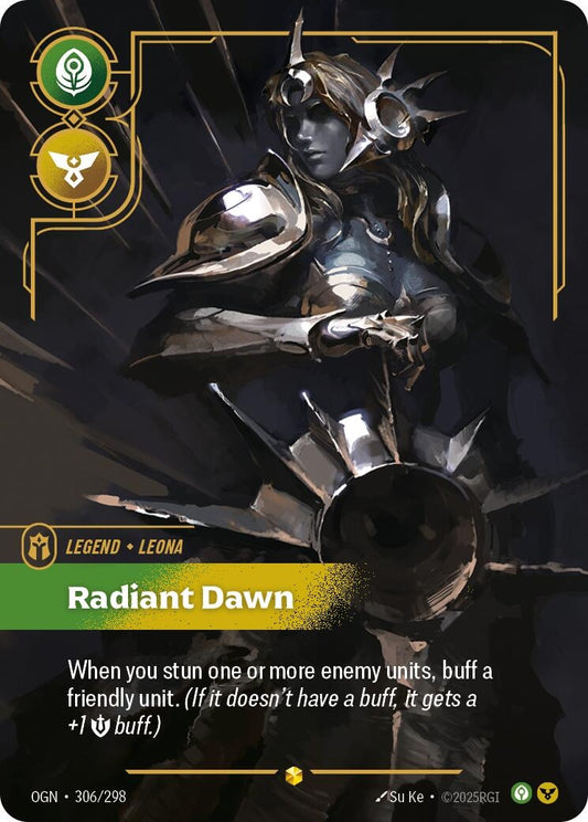 Image for Leona - Radiant Dawn (Overnumbered) [306/298] - Riftbound: League of Legends Trading Card Game