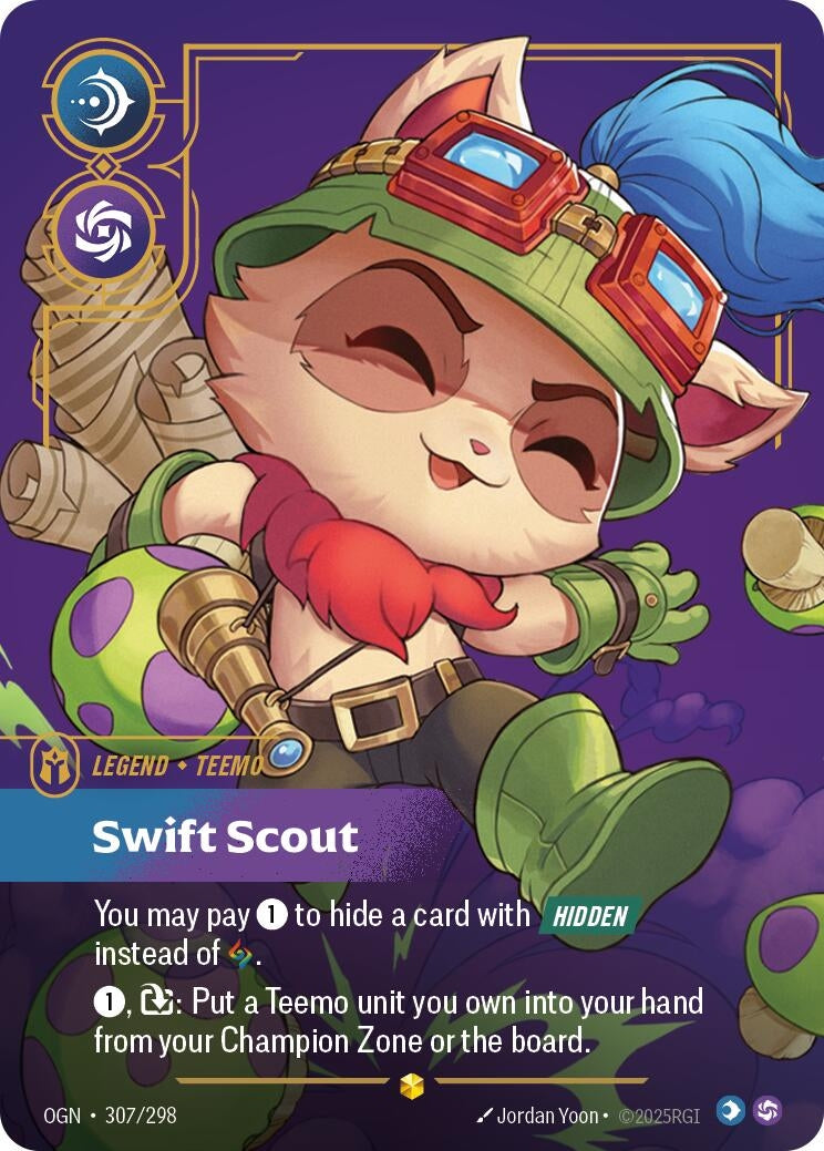 Image for Teemo - Swift Scout (Overnumbered) [307/298] - Riftbound: League of Legends Trading Card Game