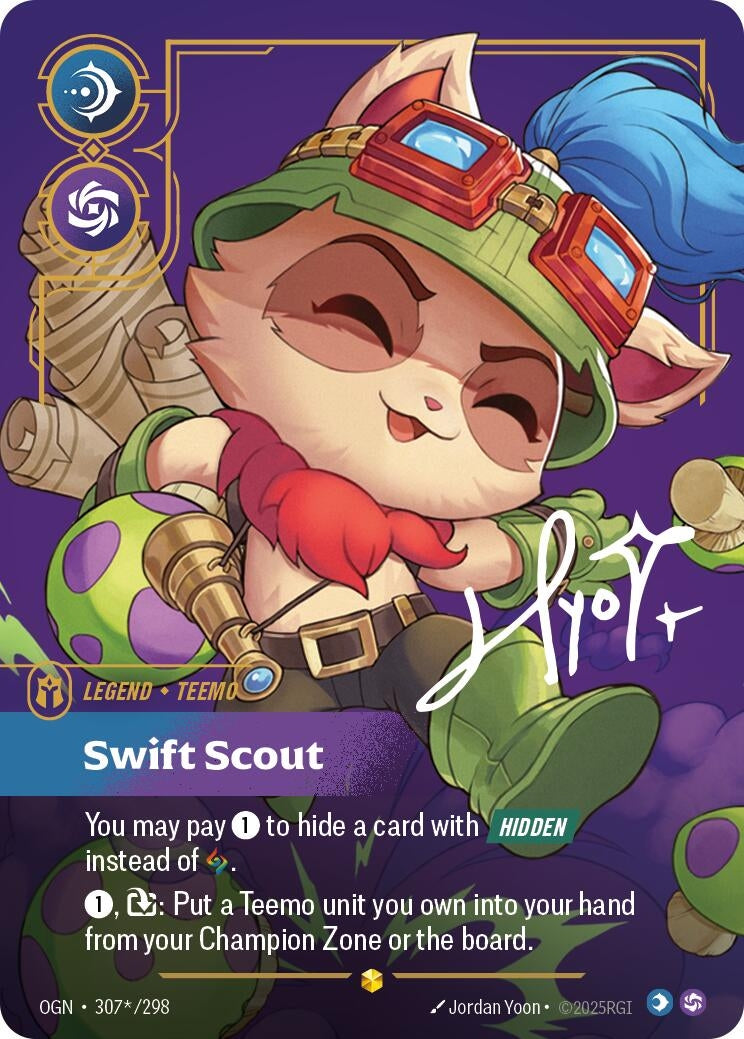 Image for Teemo - Swift Scout (Signature) [307*/298] - Riftbound: League of Legends Trading Card Game