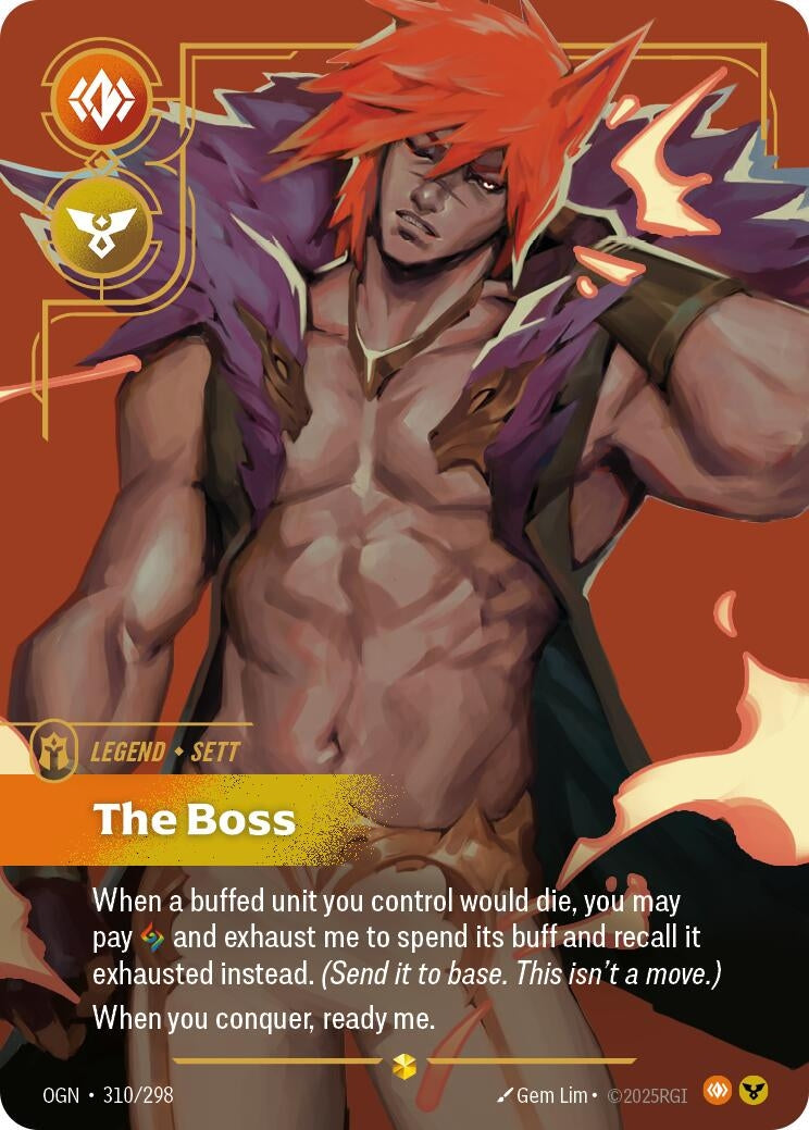 Image for Sett - The Boss (Overnumbered) [310/298] - Riftbound: League of Legends Trading Card Game