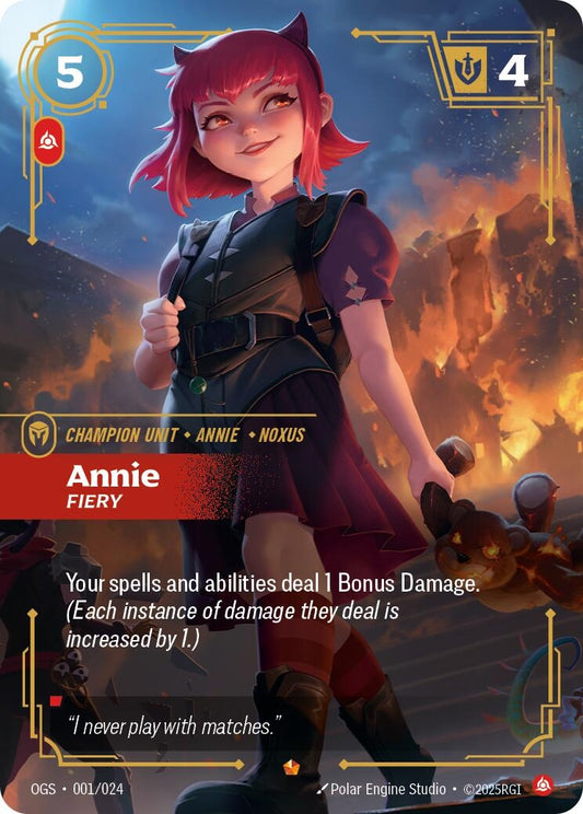 Image for Annie - Fiery [001/024] - Riftbound: League of Legends Trading Card Game