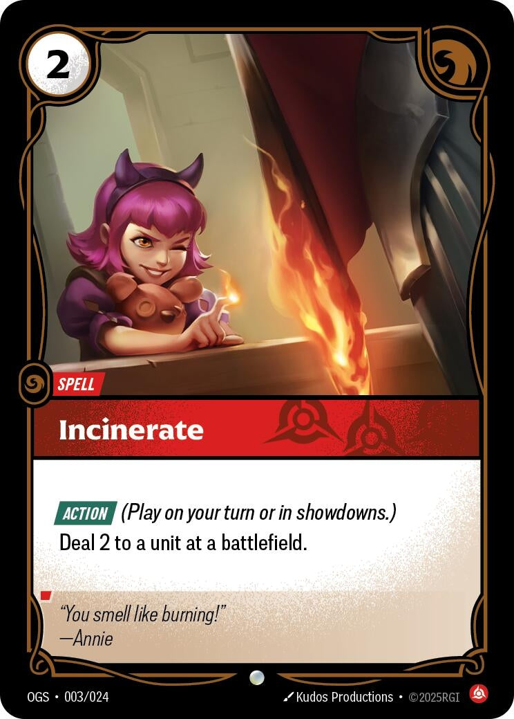 Image for Incinerate [003/024] - Riftbound: League of Legends Trading Card Game