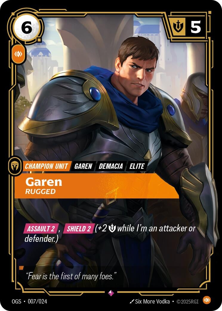 Image for Garen - Rugged [007/024] - Riftbound: League of Legends Trading Card Game