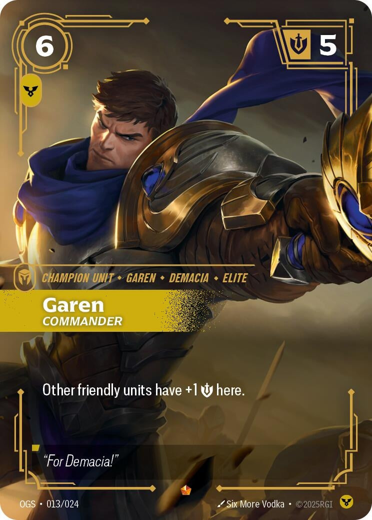 Image for Garen - Commander [013/024] - Riftbound: League of Legends Trading Card Game