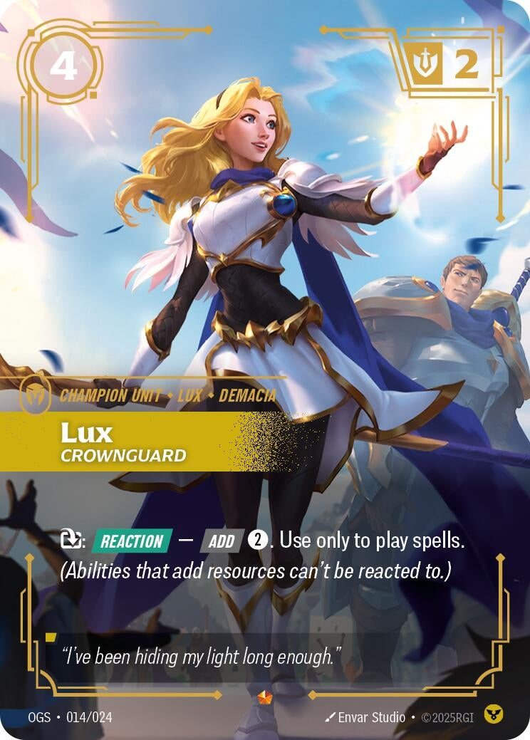 Image for Lux - Crownguard [014/024] - Riftbound: League of Legends Trading Card Game